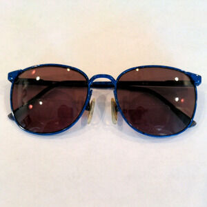 Vintage Studio 29 Marlyn Eyeglass Sunglass Frame Only S-J Blue 80s Prop